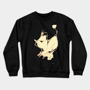 Navy Cat Crewneck Sweatshirt